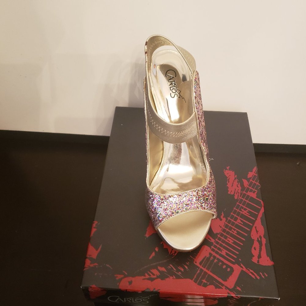 Ladies slip on heels